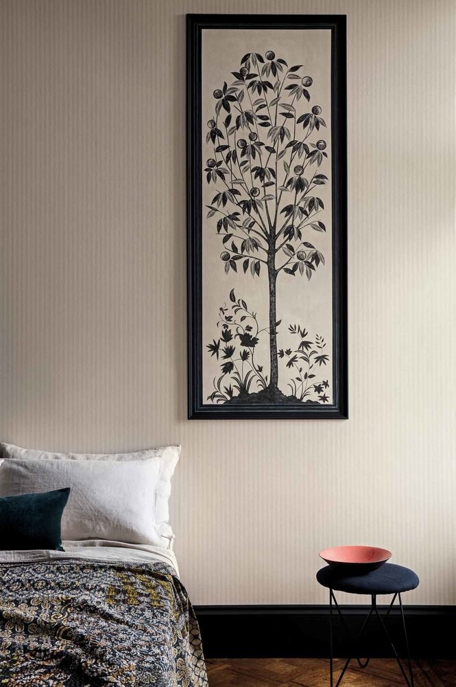 Cole and Son Eden Stripe 113-15044 Martyn Bullard i.cm.  Trees of Eden behang