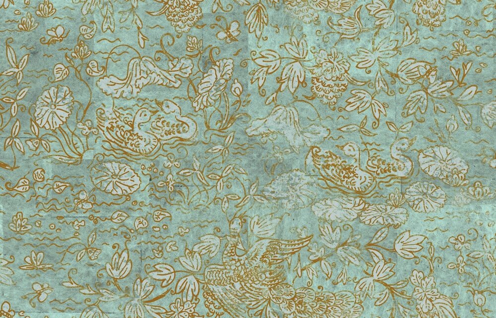 ELITIS Flirt Aquatique Behang Domino Collectie RM_255_06