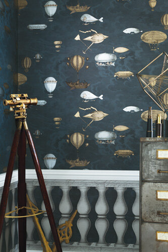 macchine volanti Behang cole son Fornasetti 2 luxury by nature sfeer