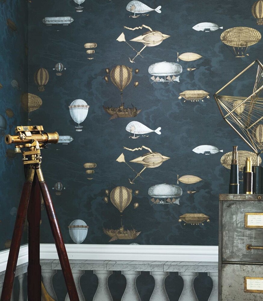 Fornasetti Macchine Volanti Behang Cole and Son 97-1002