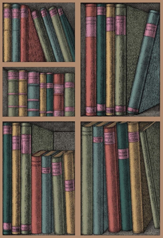Fornasetti Ex Libris behang Cole and Son 114-5010