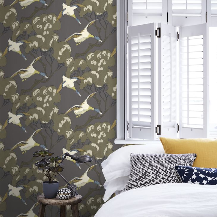 Flying Ducks Behang Mulberry Home
