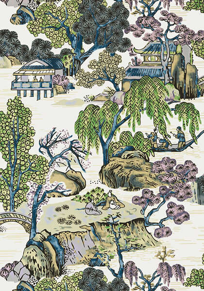 Thibaut Asian Scenic Behang T75459