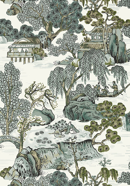 Thibaut Asian Scenic Behang T75463