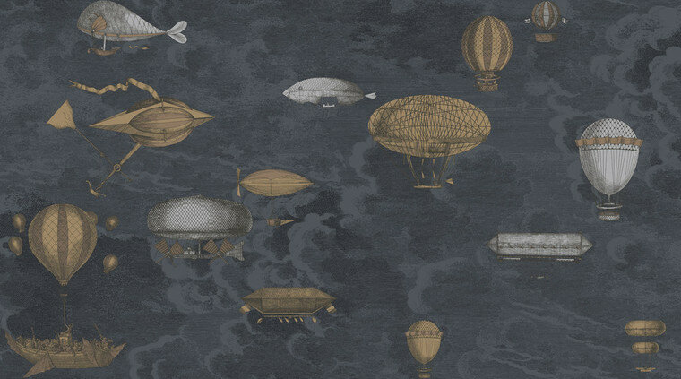 macchine volanti Behang cole son Fornasetti 2 luxury by nature