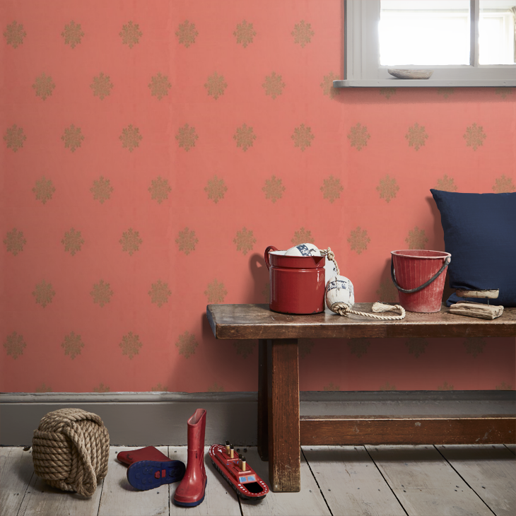 Farrow and Ball Brockhampton Star Behang BP520