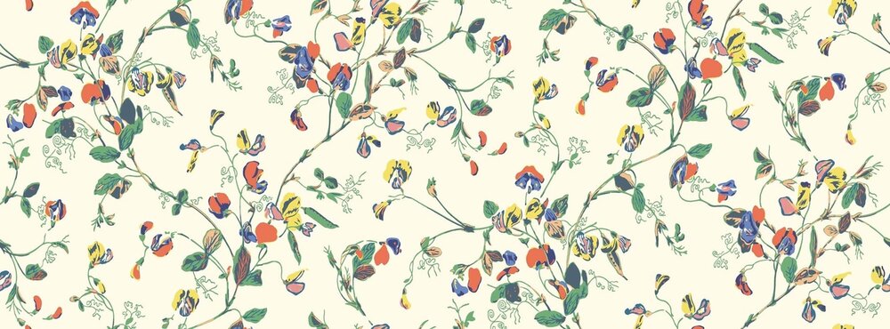 Cole and Son Sweet Pea behang botanical botanica behang 115-11032