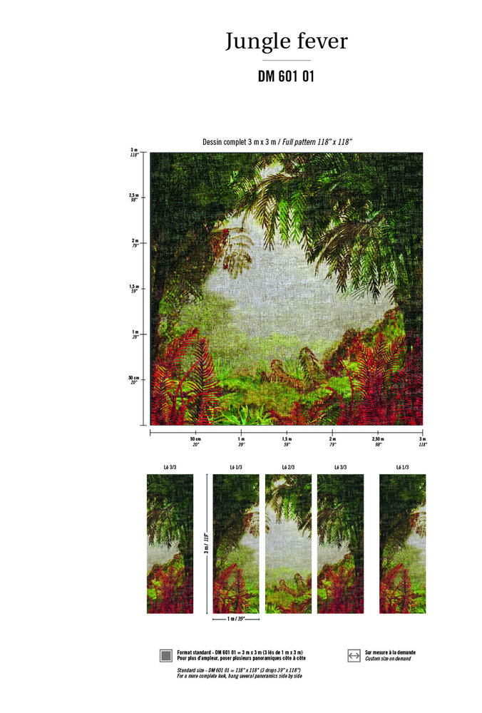ELITIS Jungle Fever Behang Paneel - Panoramique&nbsp;Collectie DM_601_01