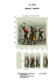 ELITIS Le Bal Behang Paneel - Panoramique&nbsp;Collectie DM_890_01