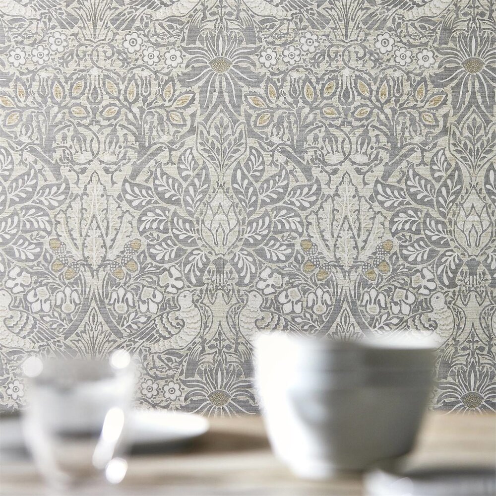 Morris Co Pure Dove and&nbsp;Rose Behang - Pure Morris North Collectie&nbsp;