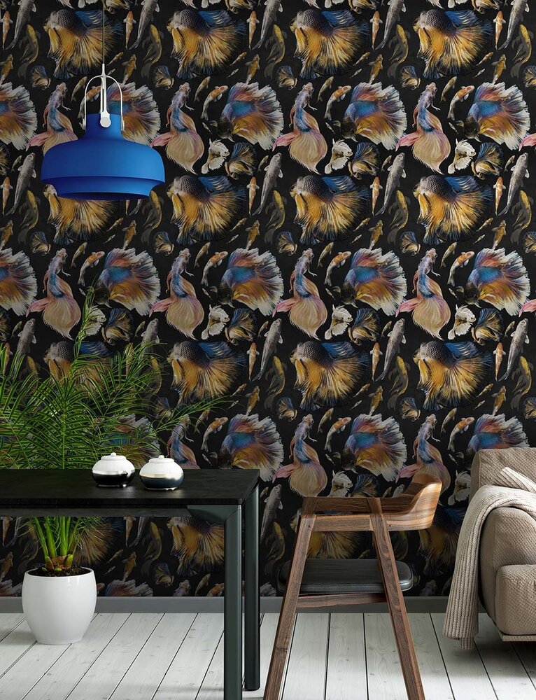 Mind the Gap GOLDFISH Behang Anthracite WP20301