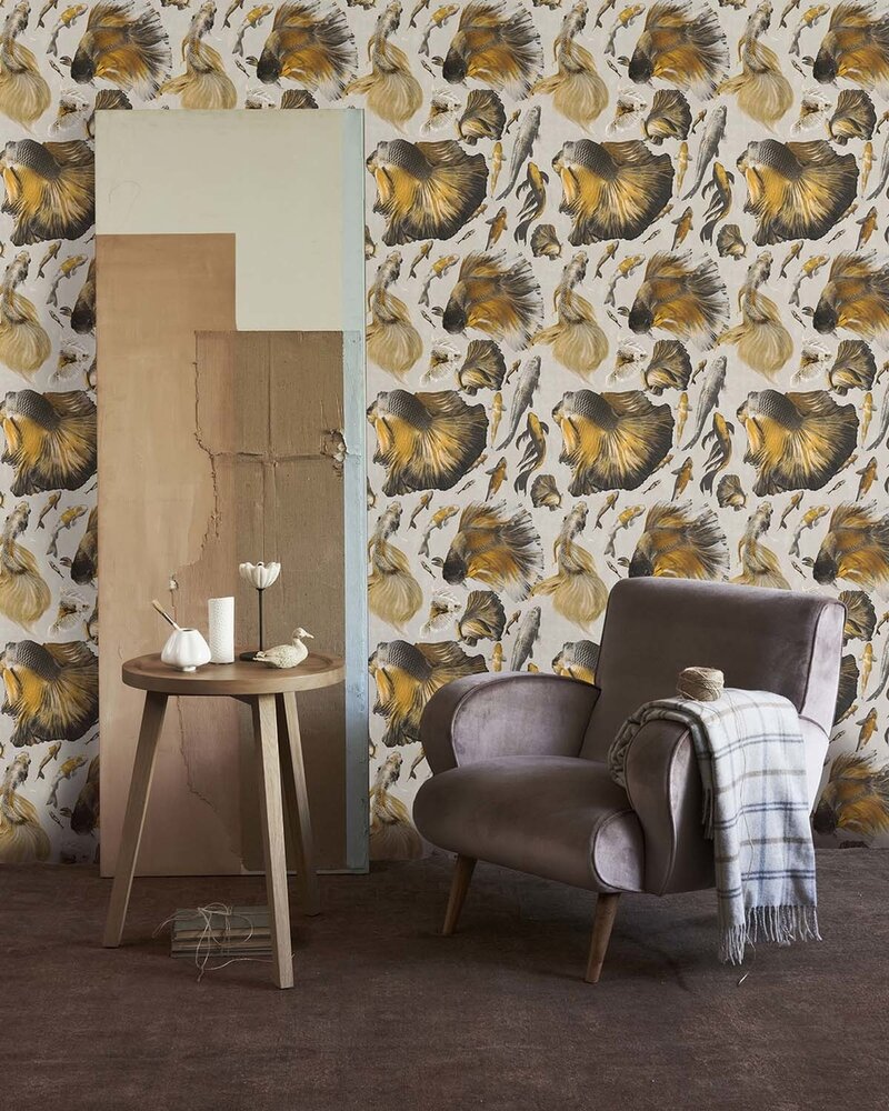 Mind the Gap GOLDFISH Behang Ivory WP20302