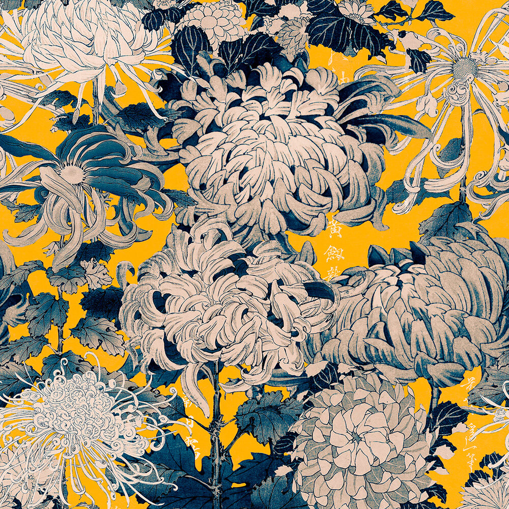 Mind the Gap Chrysanthemums Behang WP20321