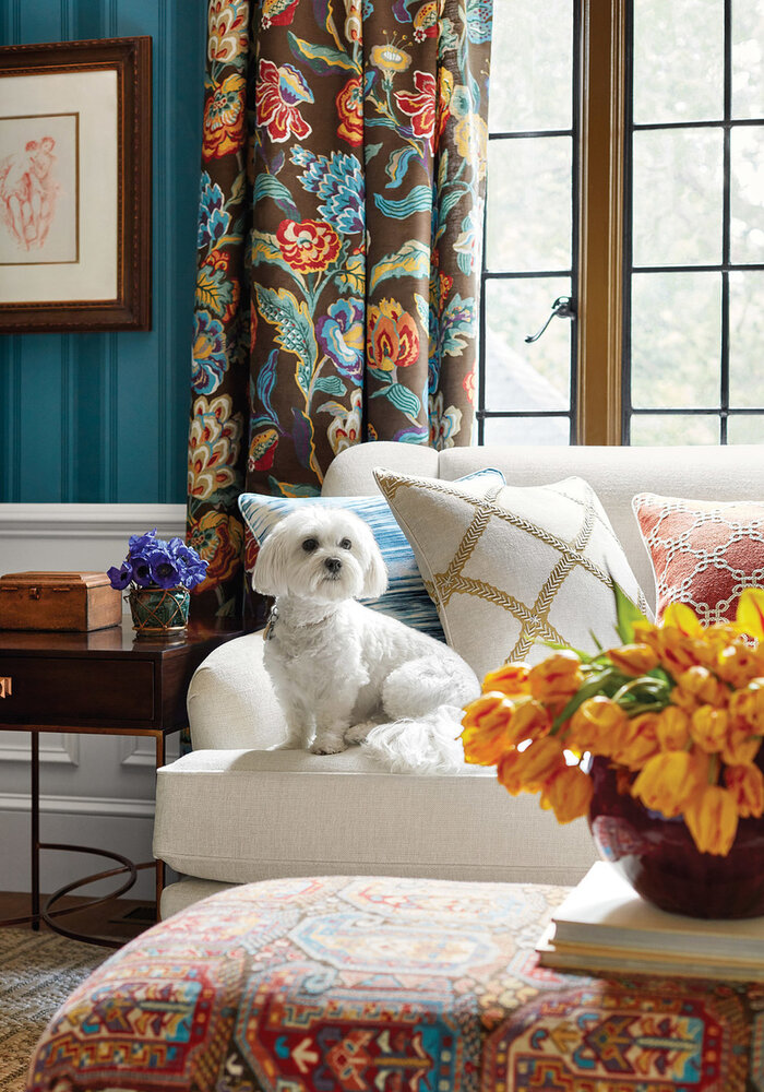 Thibaut Brittany Stripe Behang&nbsp;Greenwood Behang&nbsp;Collectie