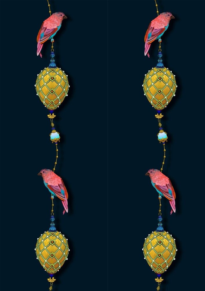 Kit Miles Pendants and Ornamental Birds Behang 8941 4001