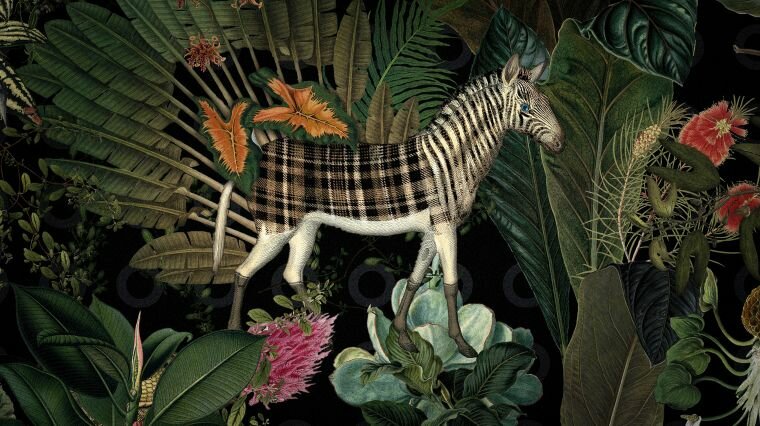 Moooi Menagerie of Extinct Animals MO2071 behang raven arte
