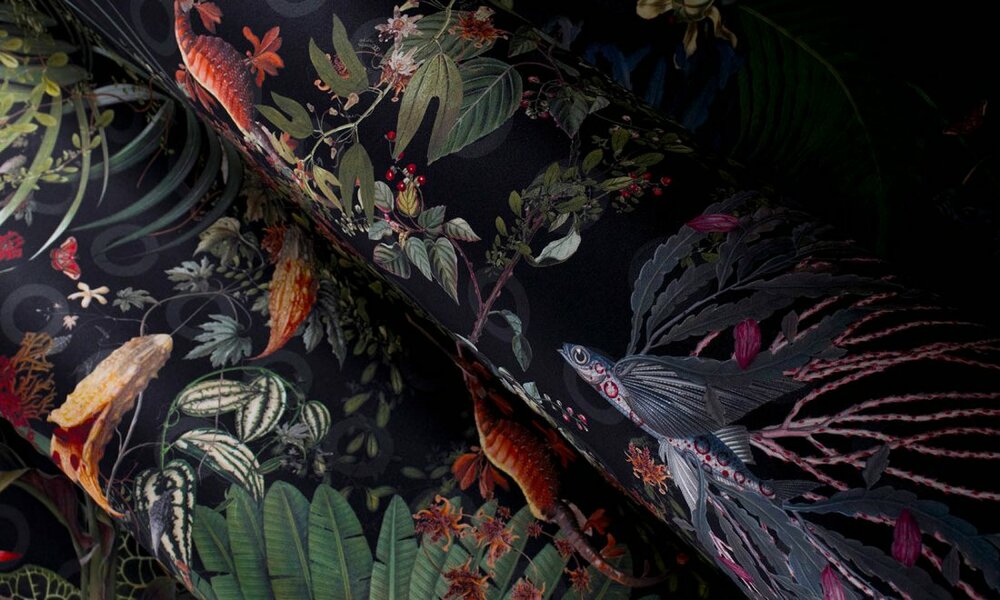 Moooi Menagerie of Extinct Animals behang raven arte MO2072