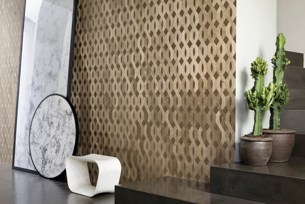 ELITIS Nappees Behang&nbsp;Essence de bois Collectie&nbsp;RM_435_72