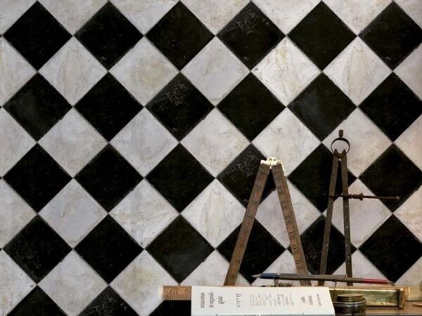 Tiles marble chess behang luxury by nature sfeer 2