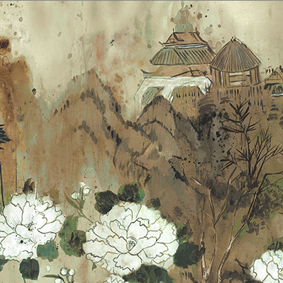 Coordonne Kasgar Behang Random Chinoiseries Collectie
