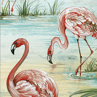 Coordonne Roseus Behang Flamingo