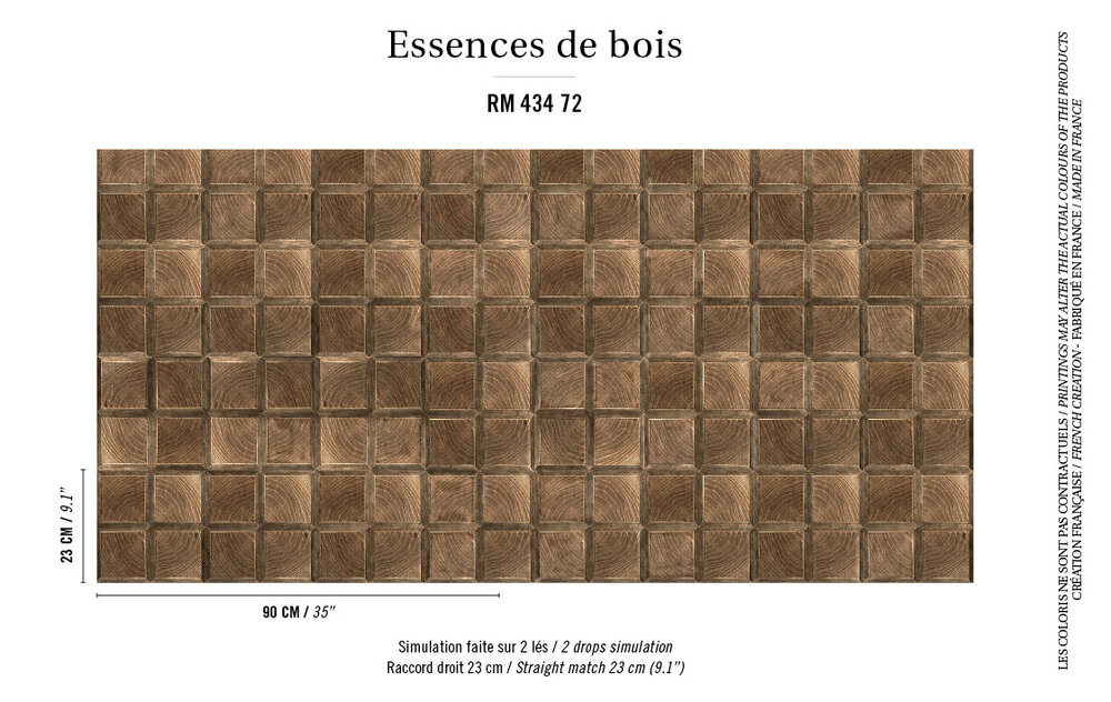 ELITIS Caissa Behang Essence de bois Collectie RM_434_72