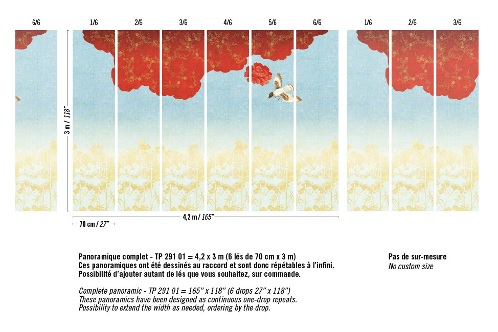 ELITIS Nouvelles Orientales Behang Soleil levant Collectie TP_291_01