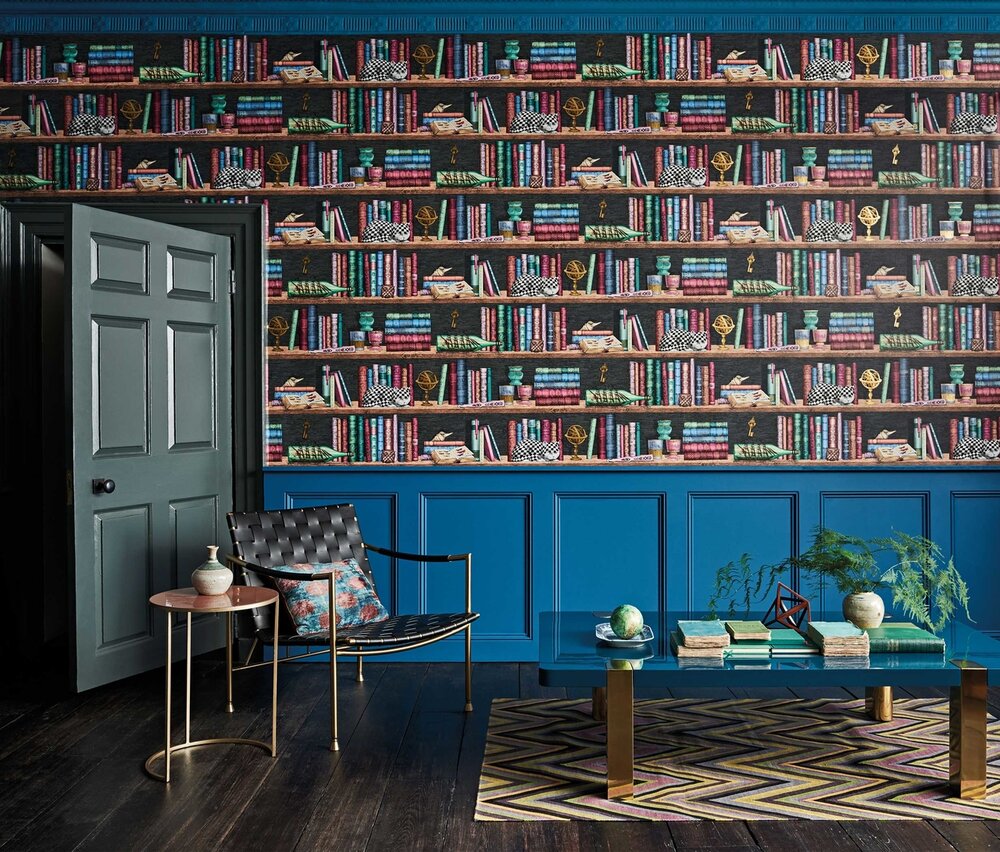 Fornasetti libreria-114-13025 behang boekenkast