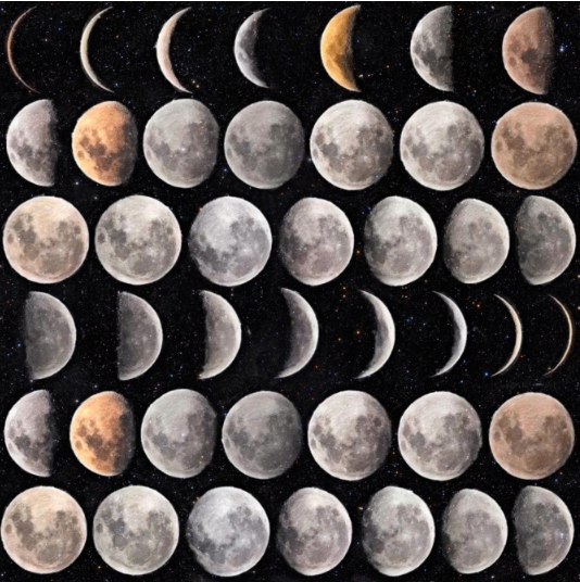 Mind the Gap Moon Phases Behang WP20066