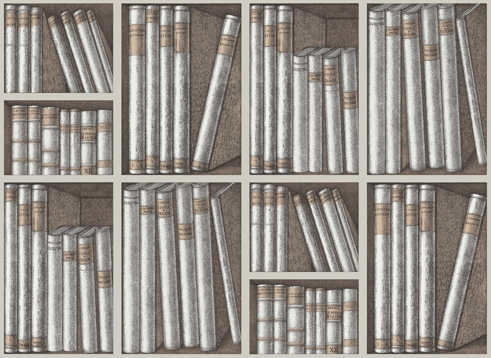Fornasetti Ex Libris&nbsp;Behang Cole and Son Senza Tempo Collectie 114/15029