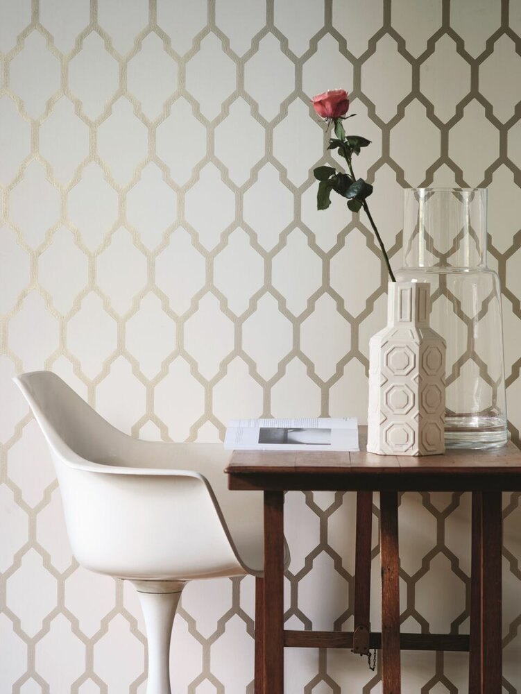 Farrow and Ball Tessella Metallic Behang BP3610