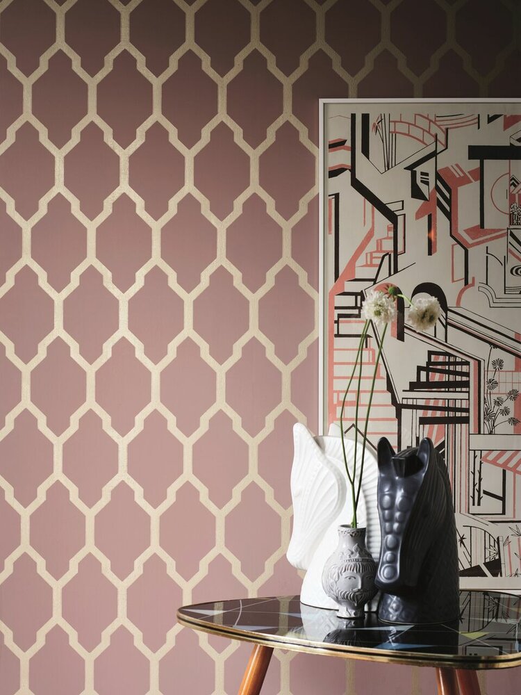 Farrow and Ball Tessella Metallic Behang BP3612