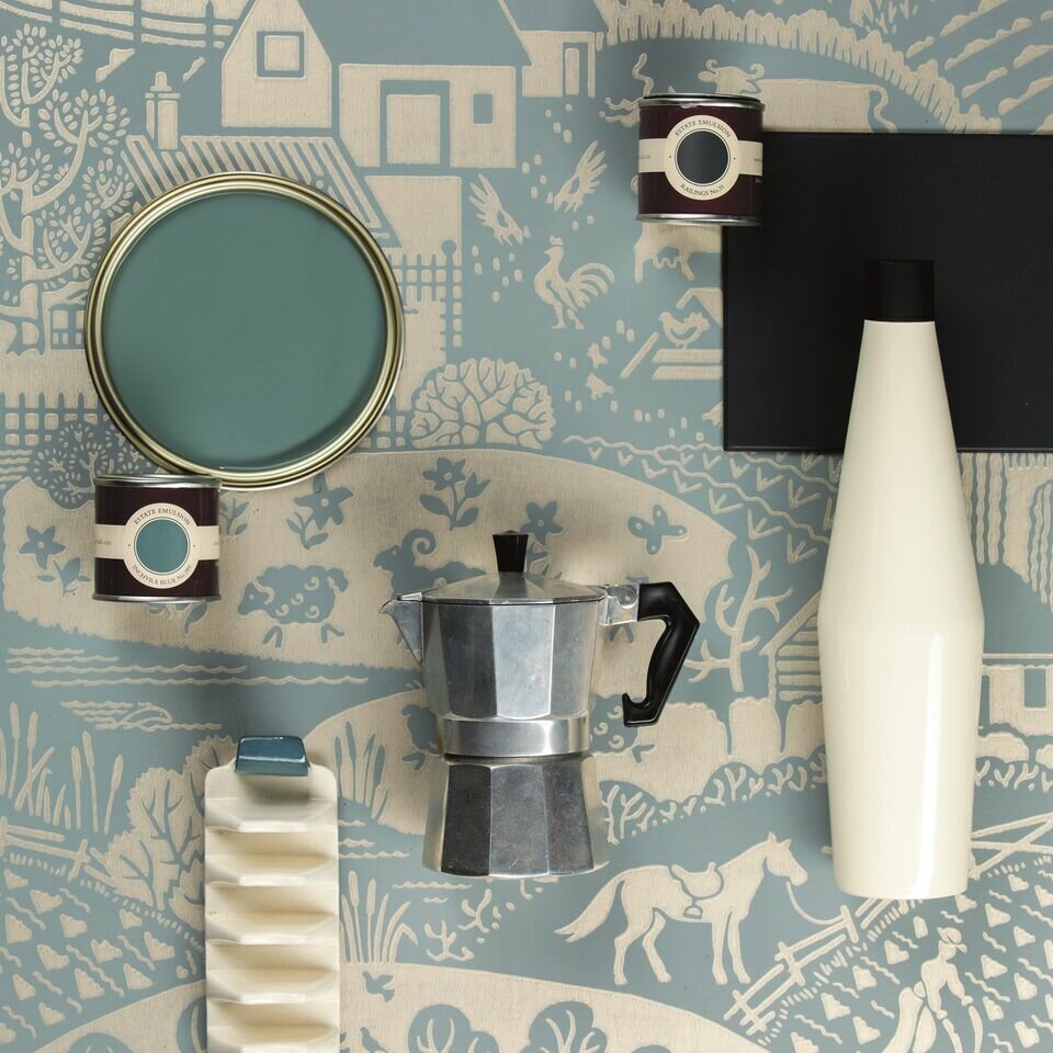 Farrow and Ball Gable Behang Metallic BP5408