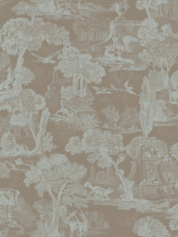 versailles behang papier cole and son behang teal