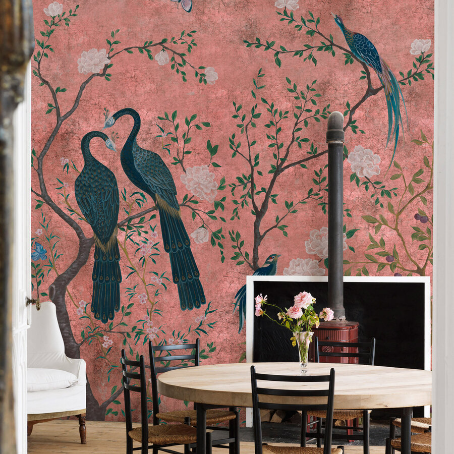verschijnen Raadplegen gekruld Coordonne Edo Dusty Pink Behang: VINYL - Luxury By Nature