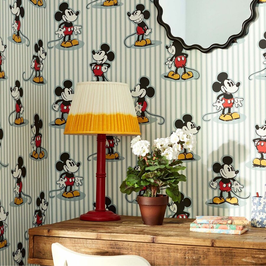 De controle krijgen Megalopolis Haven Disney Home Mickey Stripe Behang | Sanderson | 217271 - Luxury By Nature