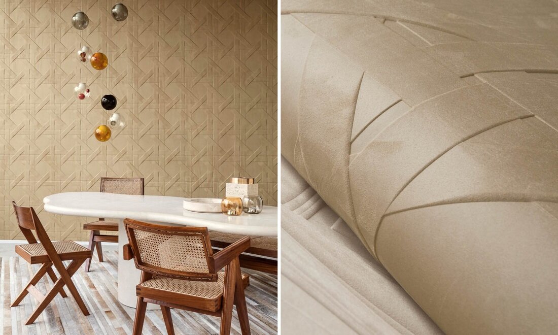 Ontdek Geometrisch Behangpapier Arte Cannage Hier - Luxury By Nature, image size:1100x660