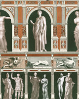 Mind the Gap Statues Antique Behang WP20422