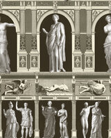 Mind the Gap Statues Antique Behang WP20423