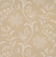 Little Greene behang, London Wallpapers 2, Bedford Square, wit, bruin, bloem, streep, 0273BEECRUZ,