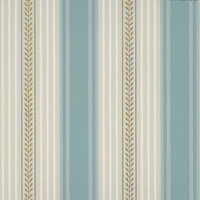 Little Greene behang, London Wallpapers 2, behang,Maddox street, groen, wit, streep, 0273MSblued,