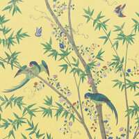 Little Greene Belton Scenic behang Sunbeam little greene behang detail