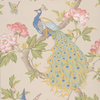 Little Greene Pavona Behang Peacock National Trust Papers&nbsp;Hazel