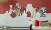 Elitis Tigre et dragon Behang&nbsp;Flower Power behang collectie TP_307_01
