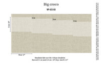 elitis big croco behang instructie