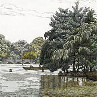 Les Dominotiers The Serpentine Behang