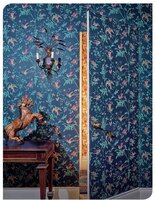 behang cole and son hummingbirds archive anthology indigo sfeer
