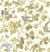 behang cole and son winterbirds