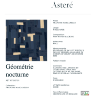Aster&eacute; G&eacute;om&eacute;trie Nocturne Behang 01 AST_NT_007_01
