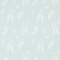 behang little sanderson Ballet Shoes blauw